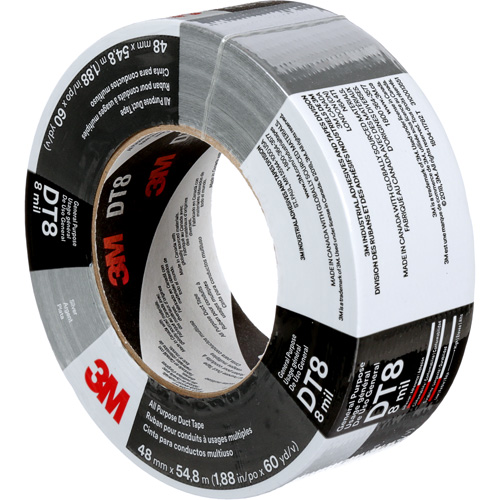 DT8 All-Purpose Duct Tape, 8 mils, Silver, 48 mm (2") x 55 m (180') Advanced Consulting and Training Ltd.