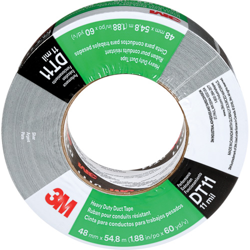 DT11 Heavy-Duty Duct Tape, 11 mils, Silver, 48 mm (2") x 55 m (180') Advanced Consulting and Training Ltd.