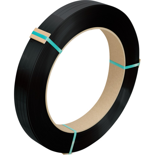 Feuillard, Polyester, 1/2" la x 3250' lo, Noir, Calibre Manuel Advanced Consulting and Training Ltd.