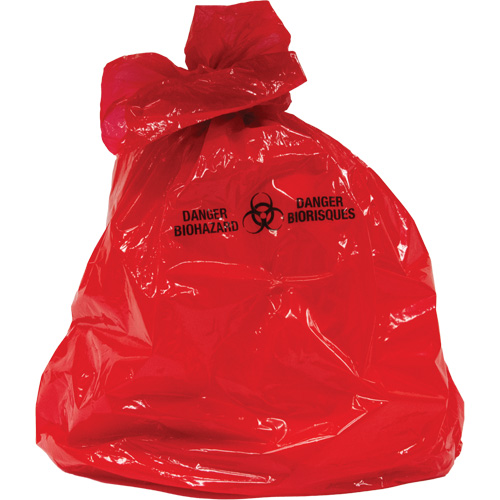Waste Bags, Bio-Hazard, 38" L x 30" W, 2 mils Advanced Consulting and Training Ltd.