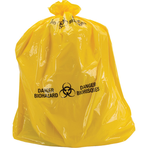Sacs &agrave; d&eacute;chets, Biorisque, 60" lo x 36" la, 6 mils Advanced Consulting and Training Ltd.