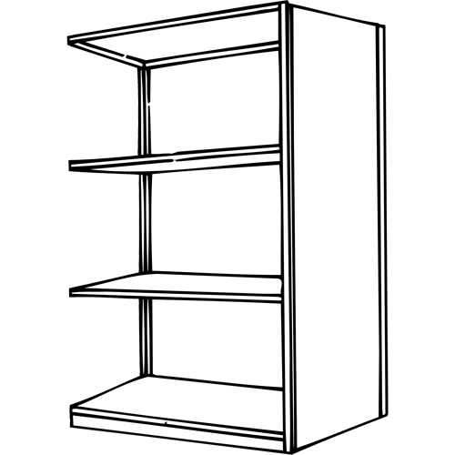 &eacute;l&eacute;ment de rayonnage Interlok, Acier, Sans boulons, Capacit&eacute; 800 lb, 36" la x 76" h x 24" p Advanced Consulting and Training Ltd.