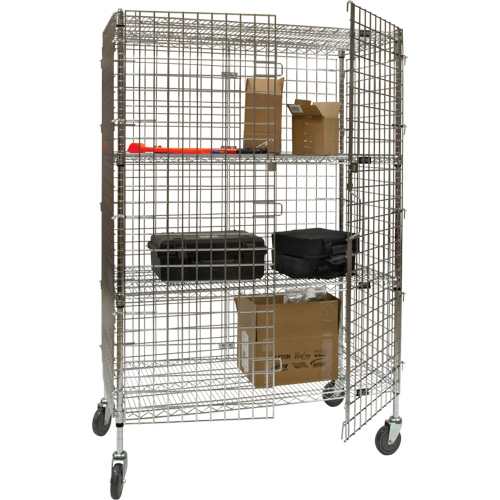 Chariot de s&eacute;curit&eacute;, Chrom&eacute;, 48" x 69" x 24", Capacit&eacute; 500 lb Advanced Consulting and Training Ltd.