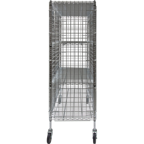 Security Cart, Chrome Plated, 60" x 69" x 24", 500 lbs. Capacity Advanced Consulting and Training Ltd.