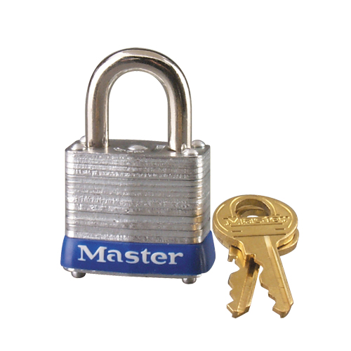 Laminated Padlock, Silver, Keyed Alike, Laminated Steel, 1-9/16" Width Advanced Consulting and Training Ltd.