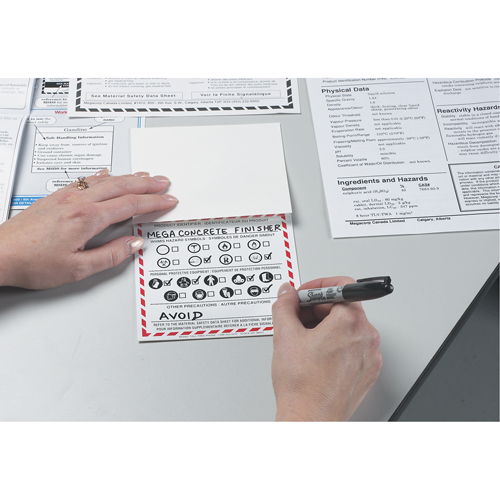 OTS WHMIS Labels, Vinyl, Sheet, 6" L x 3" W Advanced Consulting and Training Ltd.