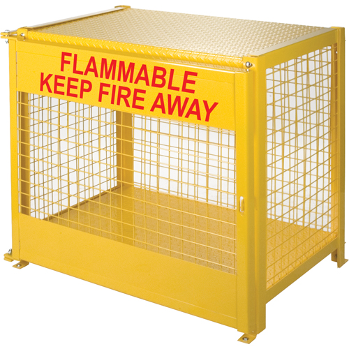 Armoires pour cylindres &agrave; gaz, nbre de bouteilles: 6, 44" , 30" , 37" , Jaune Advanced Consulting and Training Ltd.