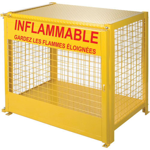 Armoires pour cylindres &agrave; gaz, nbre de bouteilles: 6, 44" , 30" , 37" , Jaune Advanced Consulting and Training Ltd.
