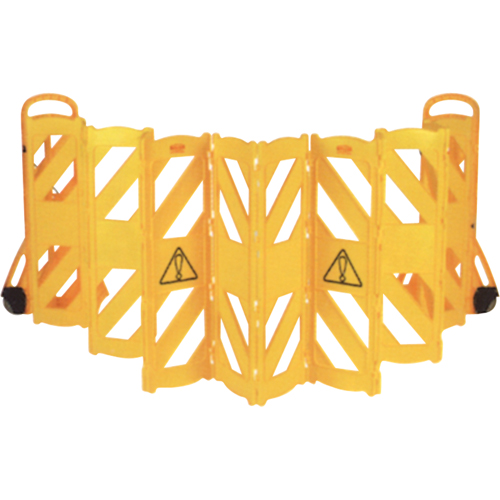 Barri&egrave;res mobiles portatives, 13' lo, Plastique, Jaune Advanced Consulting and Training Ltd.