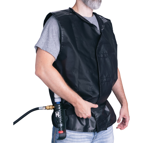 Veste de refroidissement avec dispositif refroidissant en plastique ALLEGRO INDUSTRIES, Grand, Noir Advanced Consulting and Training Ltd.