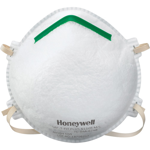 Saf-T-Fit&reg; Plus N1105 Particulate Respirators, N95, NIOSH Certified, Small Advanced Consulting and Training Ltd.