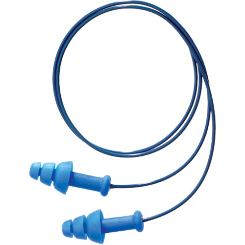 Bouchons d'oreilles r&eacute;utilisables et d&eacute;tectable SmartFit de Howard Leight, Avec cordon, Taille unique, Vrac - Boîte, NRR dB 25 Advanced Consulting and Training Ltd.