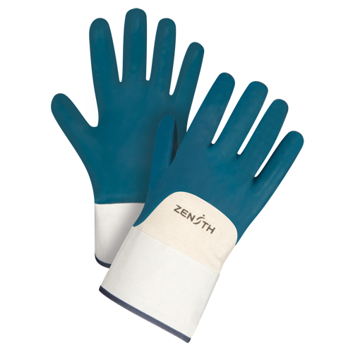 Gants &agrave; poignet de s&eacute;curit&eacute; de poids lourd, 10/T-Grand, R&ecirc;vetement Nitrile, Enveloppe en Coton Advanced Consulting and Training Ltd.