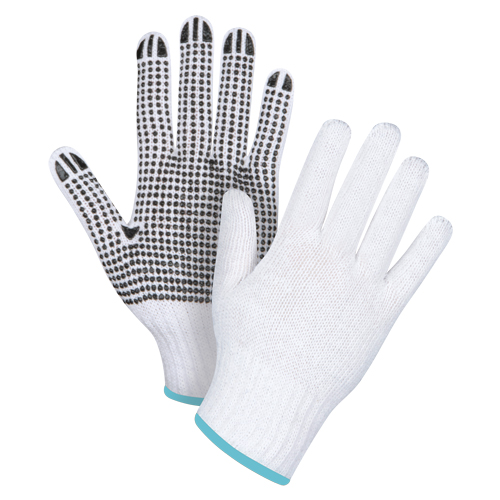 Gants tricot&eacute;s &agrave; pois, Poly/coton, Un c&ocirc;t&eacute;, Calibre 7, T-Grand Advanced Consulting and Training Ltd.