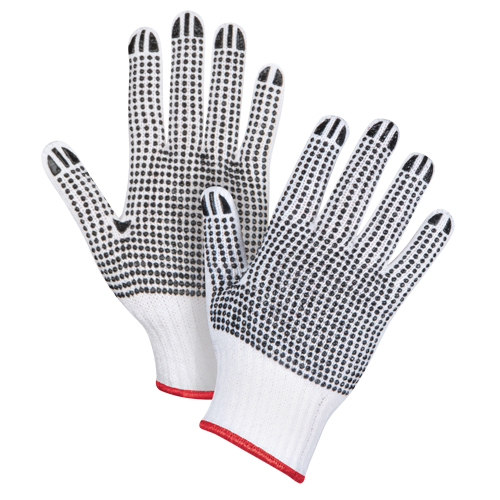 Double-Sided Dotted String Knit Gloves, Poly/Cotton, Double Sided, 7 Gauge, Small Advanced Consulting and Training Ltd.