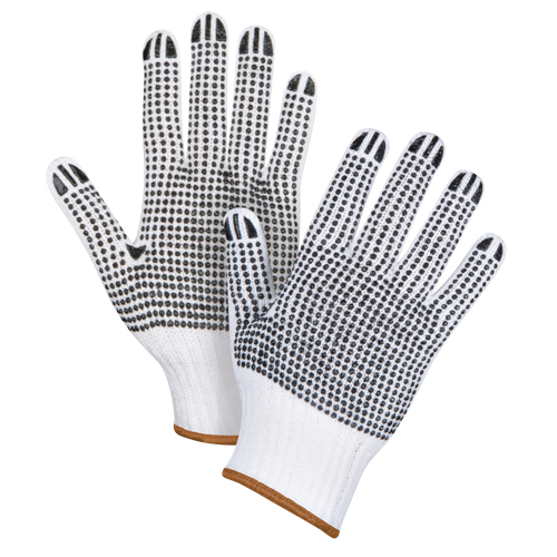 Gants tricot&eacute;s deux c&ocirc;t&eacute;s &agrave; pois, Poly/coton, Deux c&ocirc;t&eacute;s, Calibre 7, Grand Advanced Consulting and Training Ltd.