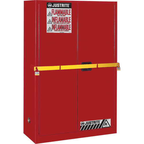 Armoire de rangement haute s&eacute;curit&eacute; avec barre en acier pour produits inflammables, 45 gal., 2 tablettes Advanced Consulting and Training Ltd.