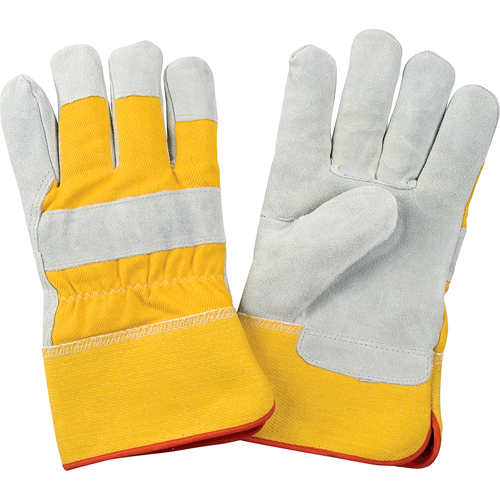 Gants d'ajusteur doubl&eacute;s pour l'hiver de premi&egrave;re qualit&eacute;, Grand, Paume en Cuir de vache refendu, Doublure en Molleton de mousse Advanced Consulting and Training Ltd.