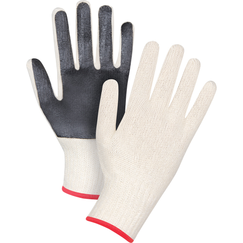 Gants en tricot &agrave; paume enduite, Poly/coton, Un c&ocirc;t&eacute;, Calibre 7, Petit Advanced Consulting and Training Ltd.