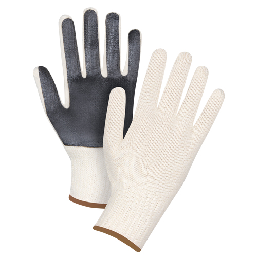 Gants en tricot &agrave; paume enduite, Poly/coton, Un c&ocirc;t&eacute;, Calibre 7, Grand Advanced Consulting and Training Ltd.
