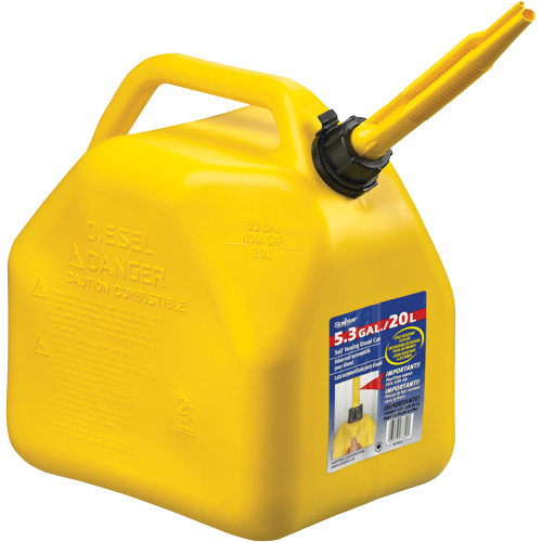 Jerry Cans, 5.3 US gal./20.06 L, Yellow, CSA Compliant/ULC Advanced Consulting and Training Ltd.