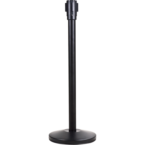 Poteau r&eacute;cepteur pour barri&egrave;res sur pieds pour le contr&ocirc;le des foules, Hauteur de 35", Noir Advanced Consulting and Training Ltd.