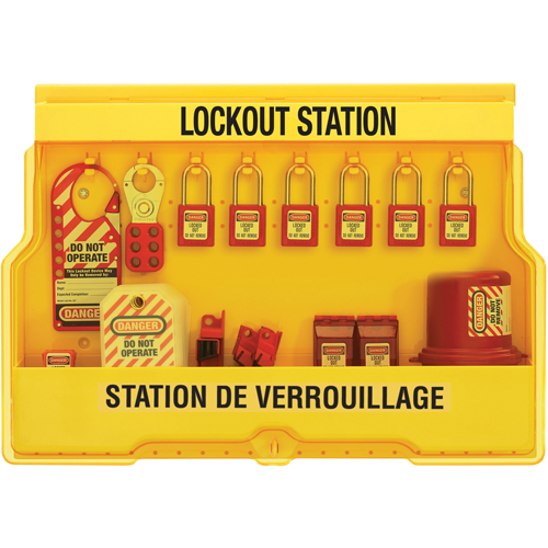 Electrical Focus Lockout Stations, Thermoplastic Padlocks, 16 Padlock Capacity, Padlocks Included Advanced Consulting and Training Ltd.