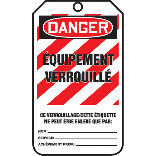Lockout Tags, Plastic, 3-3/8" W x 5-7/8" H, French Advanced Consulting and Training Ltd.
