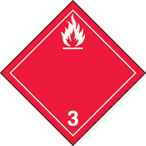 TDG Shipping Labels, Class 3, Flammable Liquids, Paper Advanced Consulting and Training Ltd.