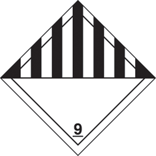 TDG Shipping Labels, Class 9, Miscellaneous Dangerous Goods, Vinyl Advanced Consulting and Training Ltd.