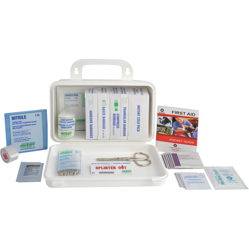 Trousse sp&eacute;cialis&eacute;e pour l'Ontario - Trousse de premiers soins pour camion, Dispositif m&eacute;dical Classe 1, Boîte en m&eacute;tal Advanced Consulting and Training Ltd.
