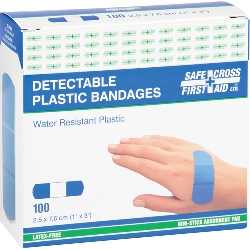 Bandages, Rectangulaire/carr&eacute;e, 3", Plastique d&eacute;tectable, St&eacute;rile Advanced Consulting and Training Ltd.