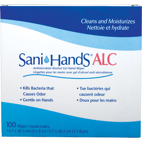 Lingettes antimicrobiennes pour les mains Sani-Hands ALC, Pochette Advanced Consulting and Training Ltd.