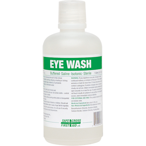 Eyewash Solution, Full Bottle, 1000 ml Advanced Consulting and Training Ltd.