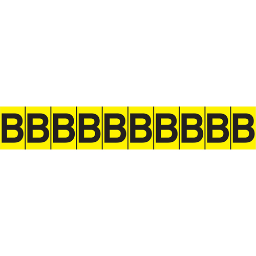 Individual Adhesive Letter Markers, E, 1" H, Black on Yellow Advanced Consulting and Training Ltd.