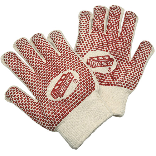 Gants r&eacute;versibles en tissu &eacute;ponge Red Brick, Coton, Deux c&ocirc;t&eacute;s, Calibre 10, Grand Advanced Consulting and Training Ltd.