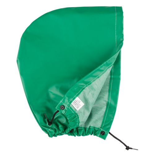 AcidBasicTM Chemical & Acid Resistant Rain Hood, One Size, Green, Polyester Advanced Consulting and Training Ltd.