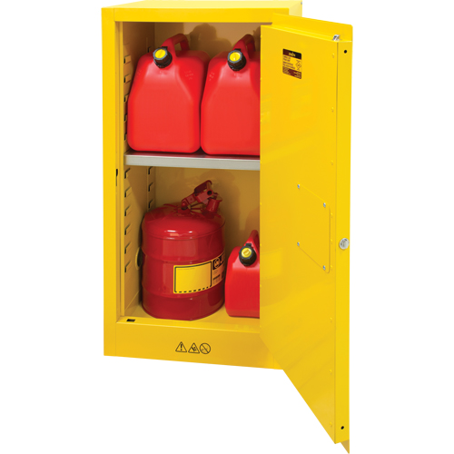 Armoire pour produits inflammables, 16 gal., 1 Porte(s), 23" La x 44" h x 18" p Advanced Consulting and Training Ltd.