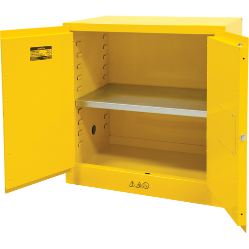 Flammable Storage Cabinet, 22 gal., 2 Door, 35" W x 35" H x 22" D Advanced Consulting and Training Ltd.