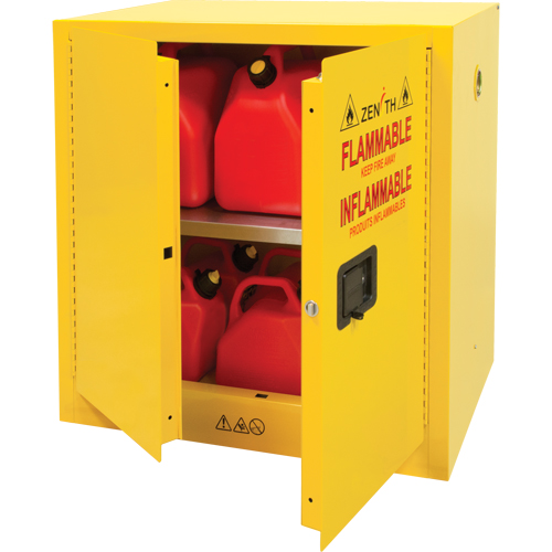 Flammable Storage Cabinet, 22 gal., 2 Door, 35" W x 35" H x 22" D Advanced Consulting and Training Ltd.