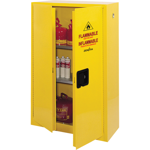 Armoire pour produits inflammables, 45 gal., 2 Porte(s), 43" La x 65" h x 18" p Advanced Consulting and Training Ltd.