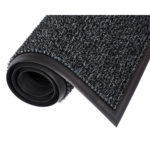 Astro-Plus Mat, Polyethylene, Scraper Type, Textured Pattern, 3-3/10' x 4', Charcoal Advanced Consulting and Training Ltd.