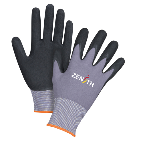 Gants ZX-1 de premi&egrave;re qualit&eacute; compatibles avec les &eacute;crans tactiles, 7/Petit, R&ecirc;vetement Nitrile/Mousse de nitrile, Calibre 15, Enveloppe en Nylon Advanced Consulting and Training Ltd.