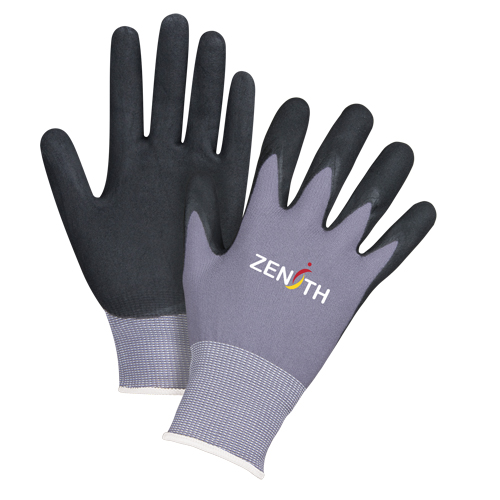 Gants ZX-1 de premi&egrave;re qualit&eacute; compatibles avec les &eacute;crans tactiles, 8/Moyen, R&ecirc;vetement Nitrile/Mousse de nitrile, Calibre 15, Enveloppe en Nylon Advanced Consulting and Training Ltd.