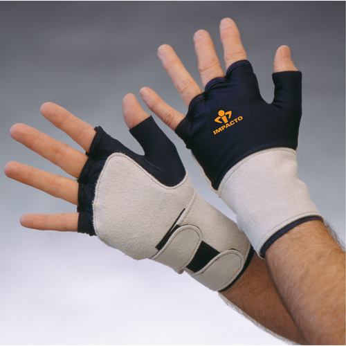 Gant contre les impacts avec serre-poignet, Moyen, Paume en Cuir fleur, Poignet &agrave; enfiler Advanced Consulting and Training Ltd.