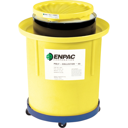 Poly-Collector 110 with Steel Drum, 31.75" dia. x 49" H, 103 US gal. Spill Cap. Advanced Consulting and Training Ltd.