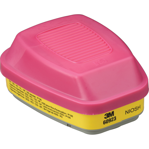 6000 Series Respirator Cartridges, Gas/Vapour Cartridge, Organic Vapour/Acid Gas/P100 Advanced Consulting and Training Ltd.