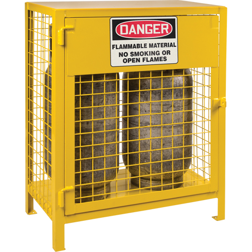 Armoires pour cylindres &agrave; gaz, nbre de bouteilles: 2, 30" , 17" , 37" , Jaune Advanced Consulting and Training Ltd.