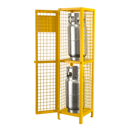 Armoires pour cylindres &agrave; gaz, nbre de bouteilles: 2, 17" , 17" , 69" , Jaune Advanced Consulting and Training Ltd.