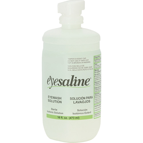 Saline Eyewash Bottles, Full Bottle, 16 oz. Advanced Consulting and Training Ltd.